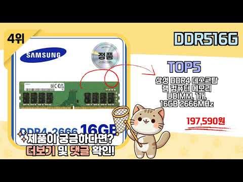 DDR5 16G 메모리 추천 TOP5! 게이밍 PC 성능 높이는 법