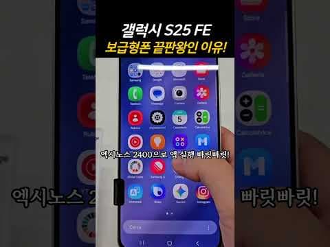 갤럭시 S25 FE 써보니 딱! 엑시노스 2400 가성비 대화면폰 추천