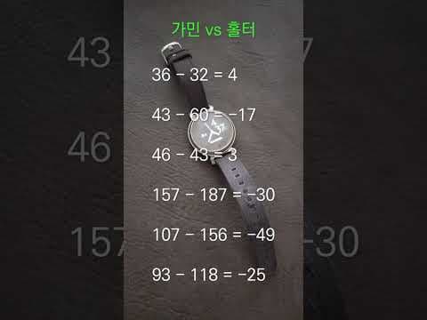 가민 릴리 워치 심박수 정확도 분석 홀터 검사 비교