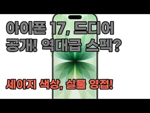아이폰 17 세이지 512GB 후기, A19칩 성능 확인!