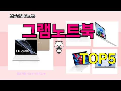 2026년형 인기 그램 노트북 추천! 가벼움과 성능 모두 잡았다
