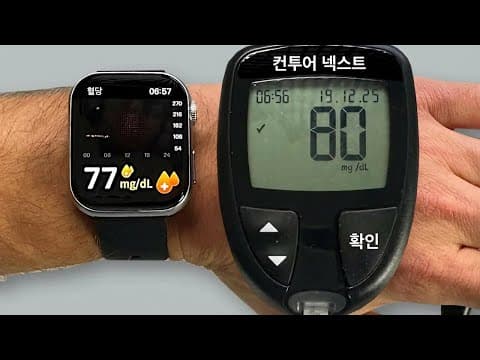 VGT5프맥스 스마트워치 혈당 측정, 정확도 얼마나 될까? 직접 써보니